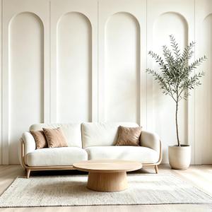 4 Set Arch Wainscoting Panels Kit, MDF Board and Batten Wall Panel Kit, 118 x 31.5 Inch Paintable Arch Wainscoting Panel Board for DIY Home Bedroom Living Room Decor, Batten Wall Panel Decor
