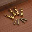 5 x Ciieeo 4Pcs Metal Spindles Furniture Connectors Post Caps for Indoor Railing and Cabinet Hardware Glass Railing Post Connector Caps for Gallery Spindles