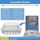 DD82-01384A Lower Dishrack Assembly Compatible with samsung DW80R2031US, DW80M2020US, DW80N3030US, DW80CG4021SR, DW80CG4051SR etc Dishwashers, Replace Number: 4959326 AP6244429 PS12085689 etc