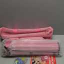 American Mahjong Game Set, 166 White Tiles, 4 All-in-One Color Rack/Pushers, Complete Mahjong Tiles Set with Pink Carrying Bag (Mahjong)