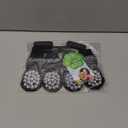 EXPAWLORER Anti Slip Dog Socks to Prevent Licking Paws, Shoes for Hot Pavement, Dog Booties for Small Medium Large Senior Dogs, Traction Control Boots & Paw Protectors for Hardwood Floors Black & Grey (Small (4 Count))