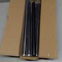 2 Pack Modern Black Curtain Rods Set for Windows 28 to 48 Inches Adjustable Length Heavy Duty 1" Diameter Window Curtain Rod with Decorative Finials for Outdoor Bedroom Kitchen Living Room