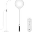 Light Therapy Lamp, 11000 Lux UV-Free Floor Lamp, Full Spectrum LED Sunlight with Touch Remote Control, Adjustable 7 Color Temperatures 9 Brightness Levels for Office Living Room Reading White