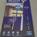 Brookstone Electric Bug Zapper Racket - 3000 Volt Stainless Steel Grid, Collapsible & Extendable Head, Chemical-Free & Non-Toxic Pest Control
