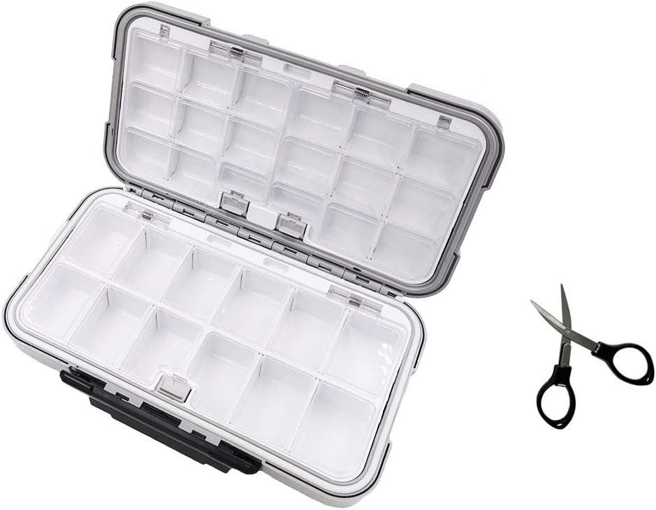 Waterproof Fishing Lure Box Spoon Hooks Baits Storage Tackle Box Containers for Casting Fishing Fly Fishing,Large/Medium/Small Lure Case
