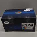 202A Toner Cartridges - 4 Pack Replacement for HP Color Laser Pro M254dw MFP M281cdw, M281fdw M281fdn M281 M254 Series (Black,Cyan,Magenta,Yellow)