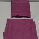 OWENIE Sheer Curtains 72 Inches Long 2 Panels Set, Transparent Light Filtering Plum Sheer Curtain Rod Pocket Clear Drapes for Living Room Bedroom Window Sliding Glass Door, Each 42 x 72 Inch, Plum