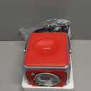 Jensen CD-555RS Red CD Bluetooth Boombox Portable Bluetooth Music System with CD Player +CD-R/RW & FM Radio with Aux-in & Headphone Jack Line-in Limited Edition- (Red)