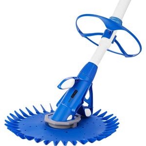 VIVOHOME Upgraded Automatic Inground Above Ground Suction Swimming Pool Sweeper Vacuum Cleaner with 14 2.62 ft Hoses Blue and White
