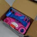 IDAODAN Electric Balloon Pump, Portable Electric Balloon Blower Machine Balloon Air Pump Dual Nozzle Rose Red 110V 600W Balloon Inflator for Party Decorations