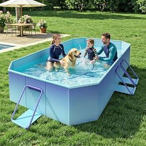 HeySplash Small Swimming Pool for Family for Garden