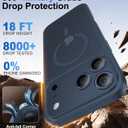 Faiono Magnetic for iPhone 17 Pro Max Case [Full Camera Protection][Military-Grade Protection][Compatible with MagSafe] Shockproof Protective Slim Phone Case for iPhone 17 Pro Max, Midnight Blue