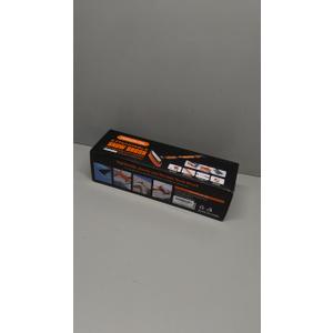 43" Ice Scraper for Car Windshield - 3-in-1 Extendable Snow Brush with 180 Pivot Head, Squeegee & Ergonomic Foam Grip for Christmas Car, SUV, Truck, Auto (Black/Orange)