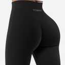 YEOREO Women's Mini Flared Workout High Waist No Front Seam Yoga Legging Pants, XL