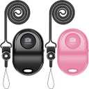[Upgraded] Bluetooth Remote Shutter for iPhone & Android Camera Wireless Remote Control Selfie Button for iPad iPod Tablet, HD Selfie Clicker for Photos & Videos (Pink & Black)