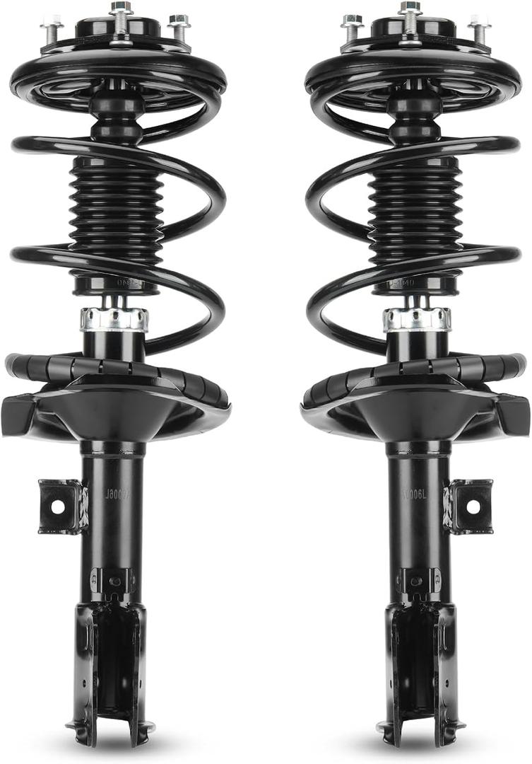 Front Quick Struts Shocks w/Coil Springs for Mitsubishi Lancer ONLY (DE, ES) 2008 2009 2010 2011, Strut Shock Absorbers Assembly Replace 172355 172356