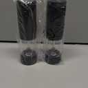 Electric Salt and Pepper Grinder Set Automatic Battery Pepper Mill Shakers Adjustable Coarseness Upgraded Larger Capacity with Led Home and Kitchen Appliances Birthday Gifts for Women Mom (Black/Black)