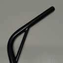 Bike Seat Post with Support, Steel Lay Back BMX Bicycle Seat Post w/ Support, Multiple Sizes (Black) (27.2 X 350mm)