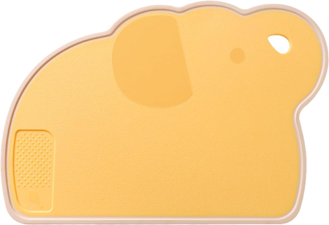 Baby Food Small Cutting Board for Kitchen, Double Sided Chopping Board for Meat & Vegetables & Fruits, Built-in Grinding Area, Food Grade PP, Non-Slip, Anti-overflow, Lightweight for Outdoor Camping