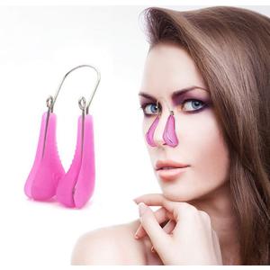 3 x Nose Shaper Clip Nose Lifter Nose Beauty Up Lifting Tool Soft Safety Silicone Rhinoplasty Nose Bridge Straightener Corrector Slimming Device for Wide Crooked Nose Women (Purple)