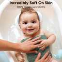 Muslin Baby Washcloths 6 Pack, 100% Cotton Wash Cloths for Babies, Large 12''X12'' Burp Cloths Absorbent and Soft for Newborn Infants Kids Boys Girls - Multicolor