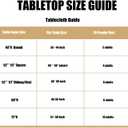 LUSHVIDA Round Waterproof Table Cover Elastic Vinyl Fitted Tablecloth Elastic Edged Plastic Table Cloth (Navy, Best for Up to 57"-68" Round)