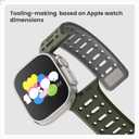 Magnetic Silicone Sport Band for Apple Watch Ultra 1/2/3, Series 4-11 & SE, Adjustable Secure Fit 38mm-49mm for Men and Women