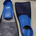 Sporti Adult-Kids Long Swim Fins, Floating Fin for Swimming & Snorkeling, Swim Flippers for Training - NavyBlue - M 7-8 / W 8-9