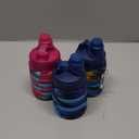 Collapsible Water Bottles 3 pack Travel Water Bottle Portable Hiking Water Bottle with Leak proof Twist Cap 500ML Reusable BPA Free Silicone Water Bottles with Carabiner. (Colorful)