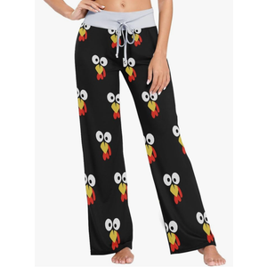 Ouhene Women's Pajama Pant Drawstring Pajama Bottoms Sleep Lounge Pj Pants, Size L