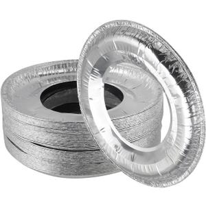 Oedema 40 Pack Aluminum Foil Stove Burner Covers 9" Round Gas Stove Burner Covers Gas Stove Top Protector for Kitchen Cooking
