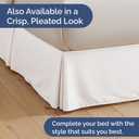Bedskirt Queen Size Ruffle - 15 inch Drop Dust Ruffle Bed Skirt with Platform - Ultra-Soft Premium Hotel Quality - Wrinkle Free, Fade & Shrink Resistant - for Women, Men, Kids & Teens - Antique White