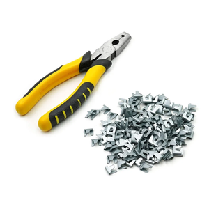 300 Pcs Wire Cage Clips and Pliers,Hog Ring Pliers for Rabbit Chicken Bird Dog Cat Pigeon Wire Cage