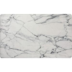 SoHome Cozy Living Anti Fatigue Mat Kitchen Mat Non Slip Stain Resistant Easy Clean 1/2 Inch Thick Kitchen Floor Mats, Marble White 20" x 36"