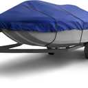 Seal Skin Covers Trailerable Whaler Boat Cover, Heavy-Duty & Waterproof Cover Fits 12'-13'L x 72" W, UV-Resistant, Secure Fit with Straps, Ideal for Boston Whaler, Carolina Skiff, Mako & Wellcraft