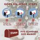 Christmas Mailbox Covers Buffalo Plaid Santa Letter Box Cove Magnetic Waterproof Mail Wraps for Outdoor Yard Garden Oversized Winter Mailbox Decor-21 x18