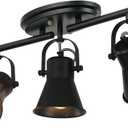 SEEBLEN 3-Lights Ceiling Track Lighting Fixtures Can Used for Mirror Front Wall Lights, Adjustable Ceiling Spotlight 3-Light Vanity Lamp