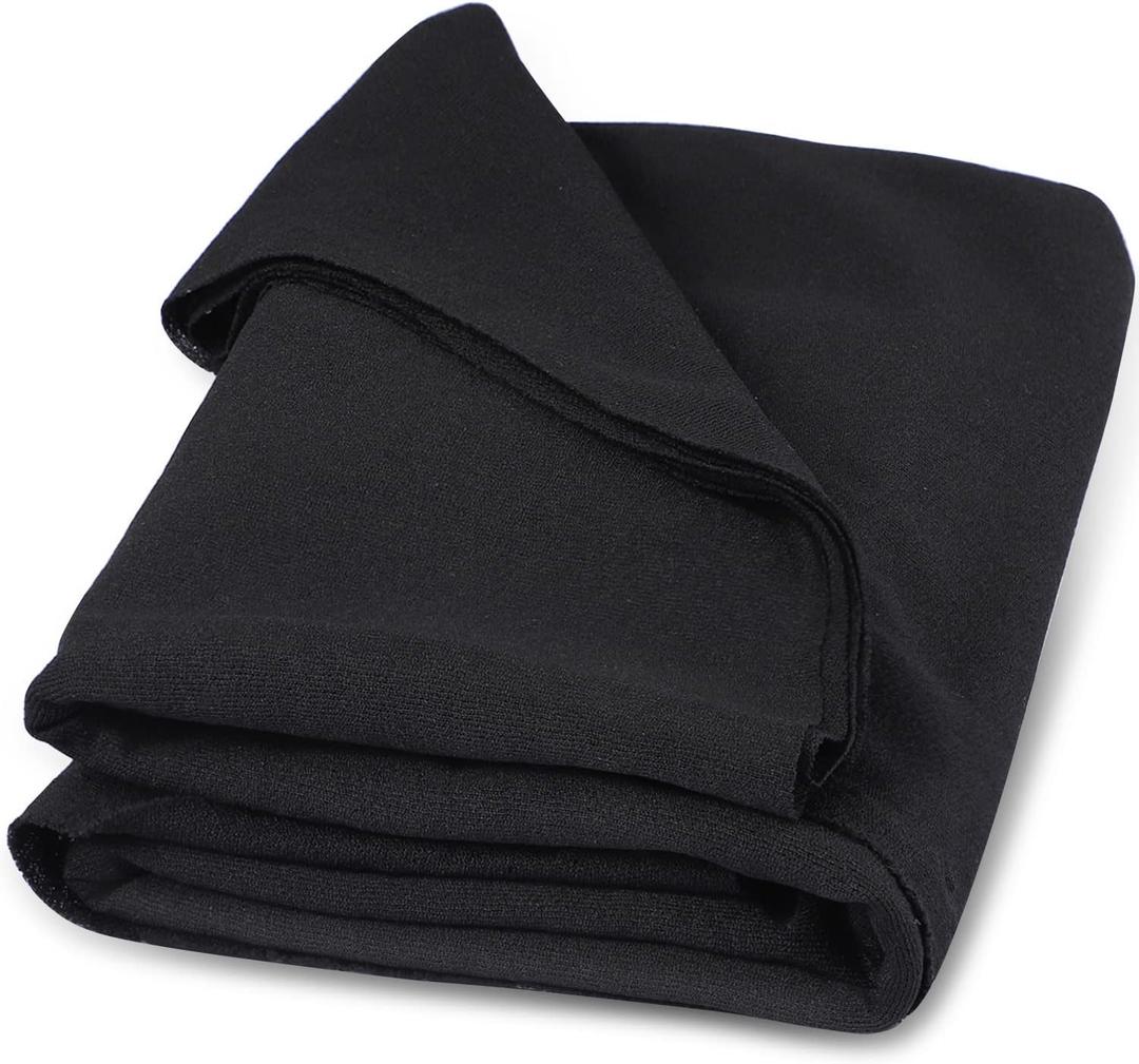 Facmogu Speaker Grill Cloth, 67"x20" Speaker Cloth Speaker Cover Fabric Stereo Mesh Replacement for Home Speakers, Stage Audio Speakers and Vintage Carpet Subwoofer Repair - Black Mesh Fabric