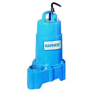 Barnes 119331 Model EP72X Submersible Sump Pump - High-Efficiency for Residential Use, Cast Iron Vortex Impeller, 3/4 HP, 90 GPM, 20' Waterproof Cord, 9"x9" (HP: 3/4 HP)