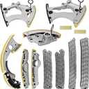 12PCS Engine Timing Chain Kit Compatible with Audi A6 A8 Quattro, S4, S5, Q5, Q7, SQ5, 2012-2016 3.0T V6-DOHC