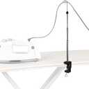 Universal Flexible Iron Cord Holder, Steam Iron Cord Holder for Standard Ironing Boards, Metal, Tabletop Mount