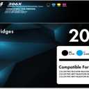 206X High Yield Toner Cartridges 4 Pack | MFP M283fdw Compatible for HP 206X 206A W2110X with Chip for Color LaserJet MFP M283fdw M283cdw M283 Pro M255dw M255 Printer Ink (Black Cyan Yellow Magenta)