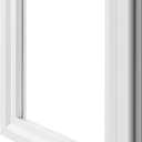12'' x 12'' Window Frame Kit with Glass Garage Door Windows Inserts Exterior Door Jamb Frame Kit Replacement Windows, (White)