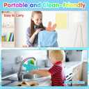2-Pack Sensory Activity Board for Kids, Double-Sided Fidget Toy with 20 Silicone Strips(Color in ramdon), Montessori-Inspired Fine Motor Skill Toy for Autism, ADHD, Anxiety Relief, Ages 3+