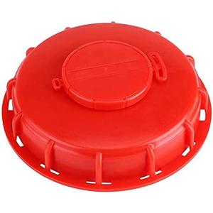 IBC Tank Lids Cover IBC Tote Lid Cap Water Tank Caps 163mm for Schutz Mauser,275-330 Gallon (Red Breathing Cover)