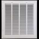 HVAC Premium 22 x 24 Duct Opening Steel Return Air Filter Grille, for 1-inch Filter, Removable Door, Flat Stamped HVAC Vent Cover Grille, Outer Dimensions 24.5 x 26.5