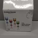 XUWAIDSGN 16 Pcs 7oz Plastic Vintage Wine Glasses Drinking Glasses Unbreakable Wedding Glassware Crystal Water Goblets Reusable Drinkware Vintage Champagne Flutes (16, Amber)