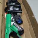 Electric Weed Wacker Cordless Eater Lightweight Edger Battery Powered Grass Trimmer/Lawn Edger/Mower/Brush Cutter, with 5 Types Blades and 2 Types Wheels for Yard and Garden Weeder Tool-Green