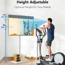 AX WABER Floor TV Stand with Mount for 26-55 inch TVs up to 77 lbs, Height Adjustable Swivel Tilt TV Stand with Wood Base, Saving Space Design for Bedroom, Living Room and Corner, White