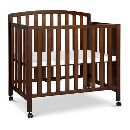 DaVinci Dylan 3-in-1 Convertible Portable Mini Crib, Espresso
GREENGUARD Gold Certified - Folding Baby Crib With Wheels, 4 Adjustable Mattress Heights, Conversion Kit Sold Separately